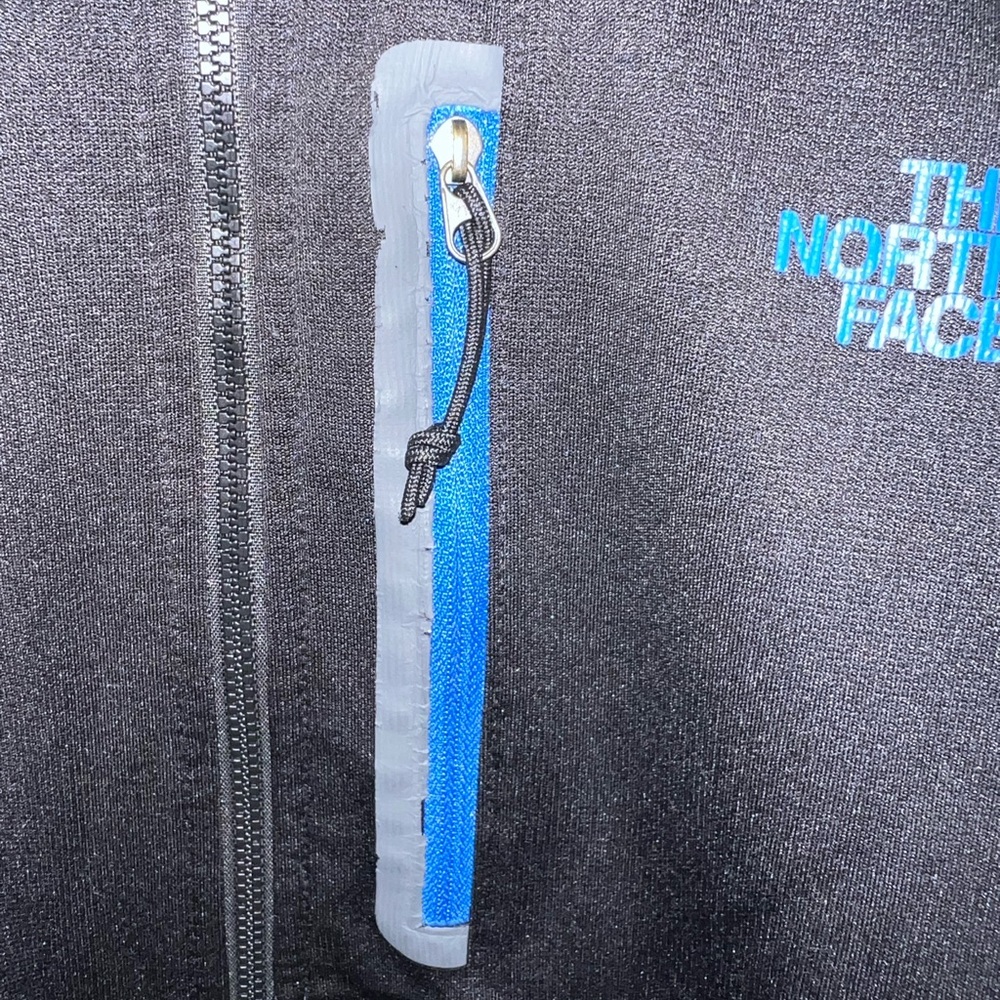 The North Face Men's Black Performance Jacket with Blue Accents - Picture 8 of 8